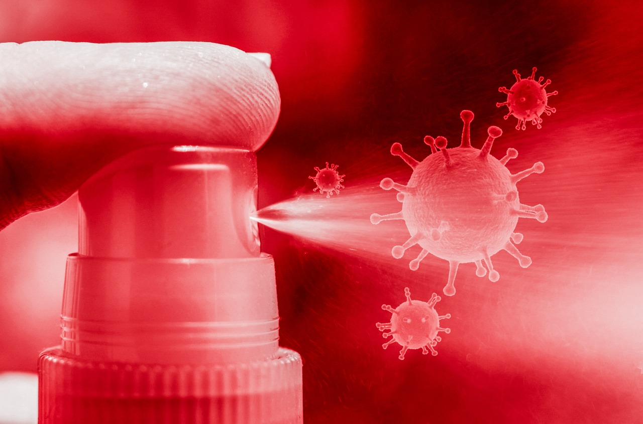 Coronavirus, virus, sanitizer — illustrating GLP-1s and the Gut Microbiome