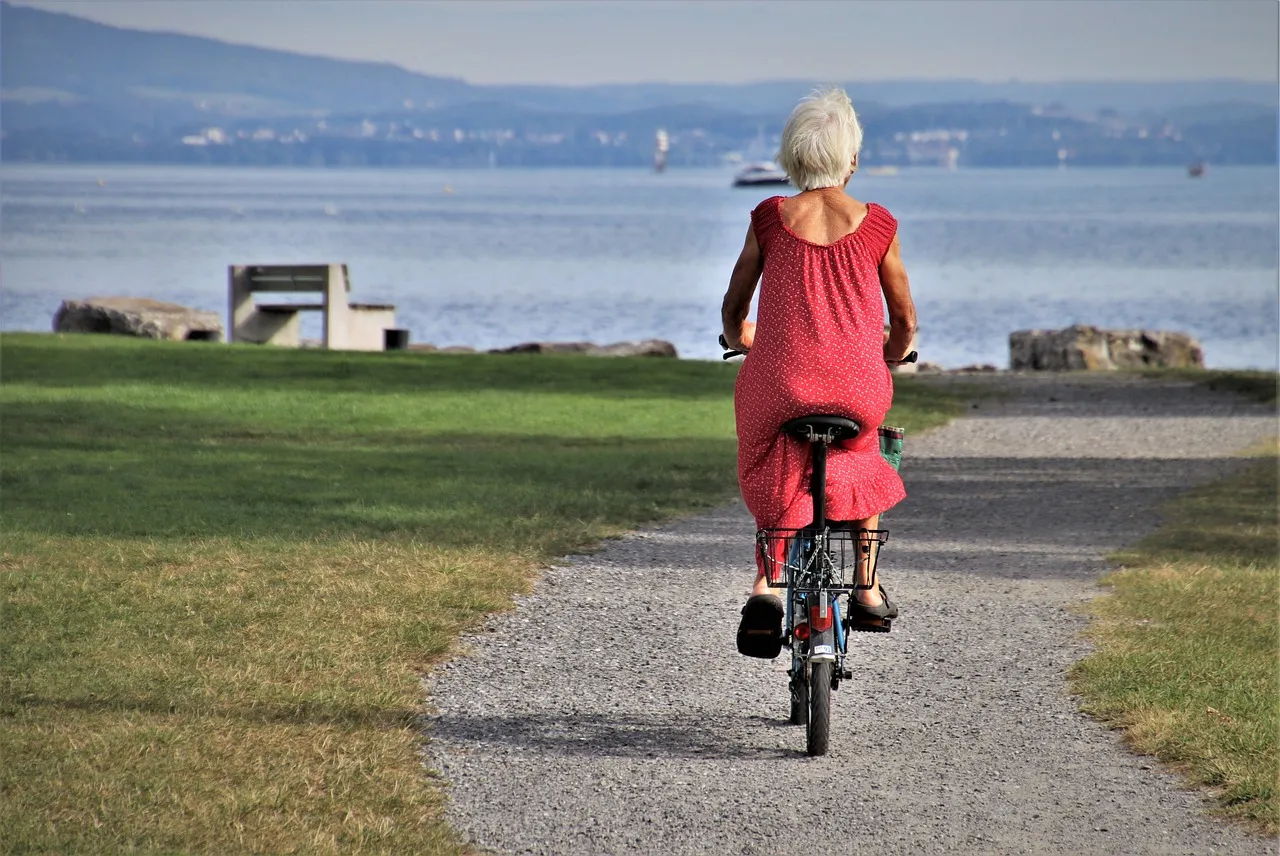 Park, bike, senior — illustrating Low Albumin and Longevity: What It Signals