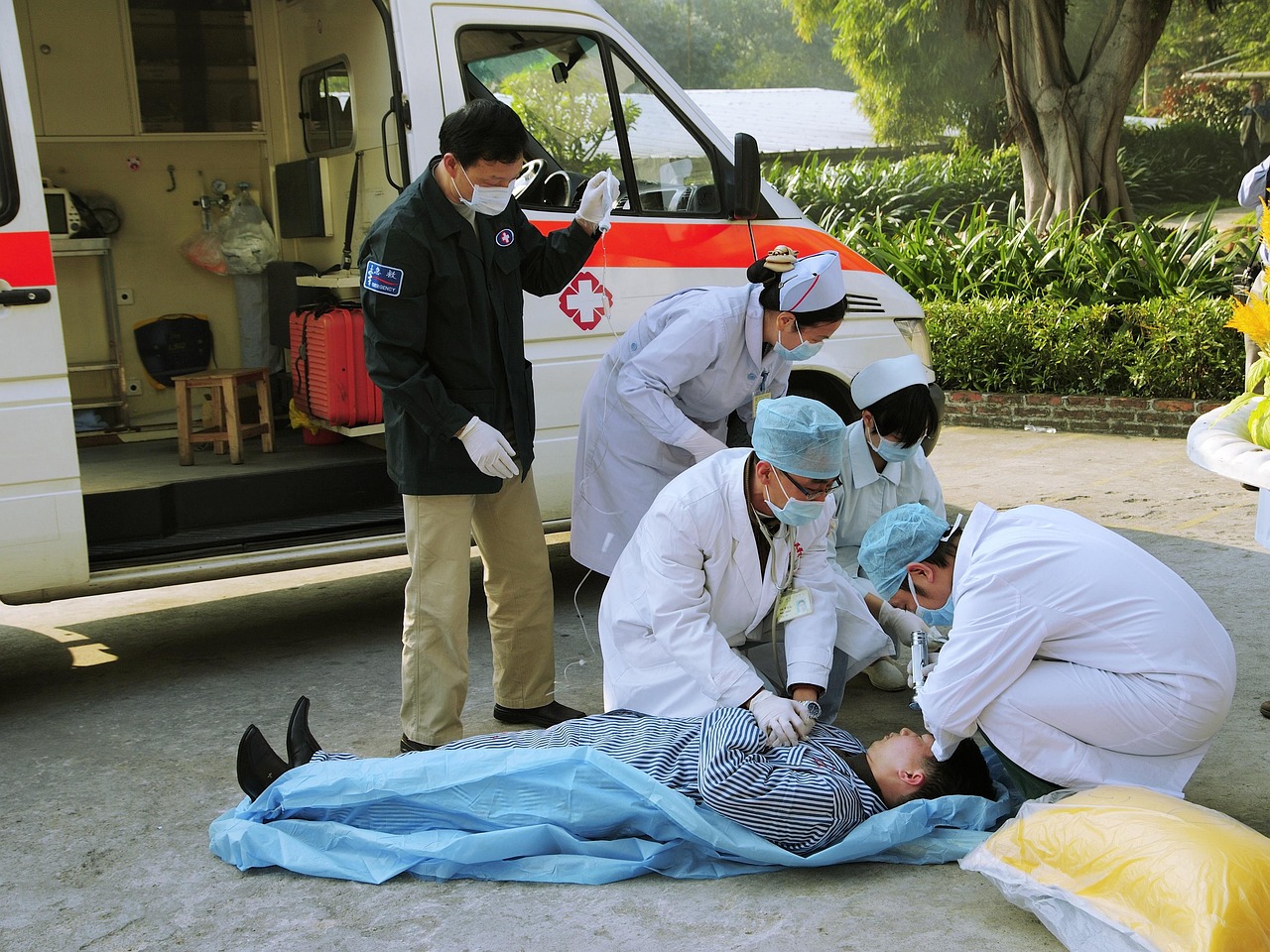 Medical emergency, first aid, fire drill — illustrating Mounjaro vs Zepbound: Same Drug, Different Label