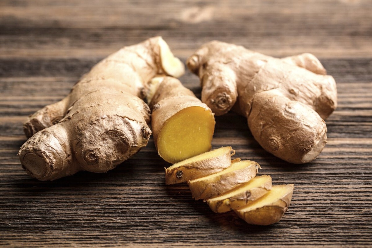 Ginger, fresh ginger, food — illustrating The Navy Body Fat Method, Explained