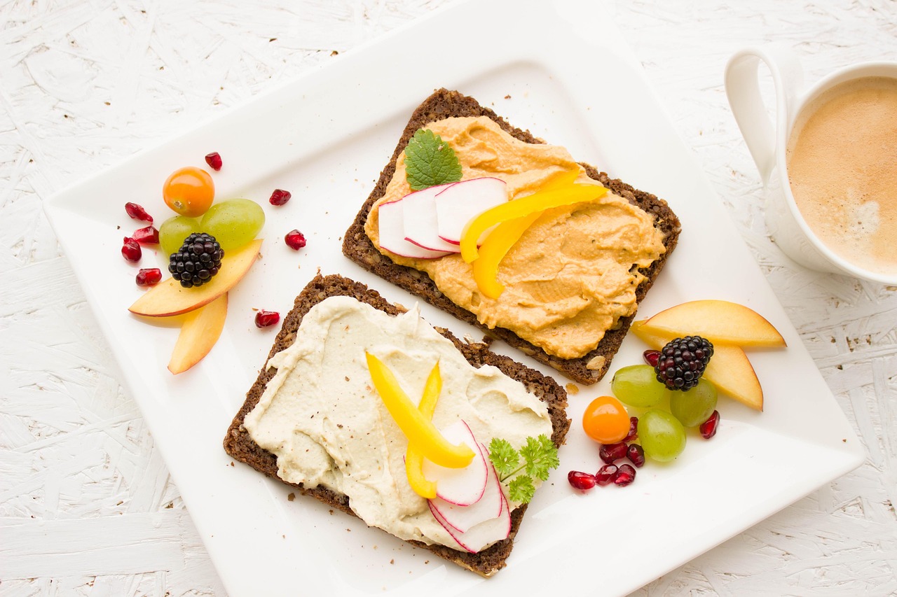 Breakfast, healthy, hummus — illustrating The Navy Body Fat Method, Explained