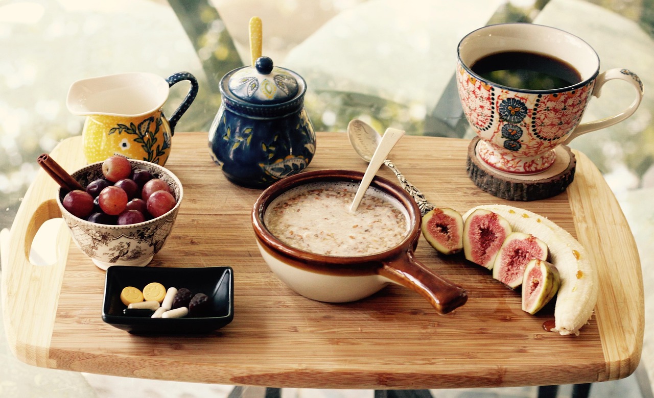 Breakfast, grapes, coffee cup — illustrating Semaglutide Weight Loss by Month: What the Trial Data Actually Shows