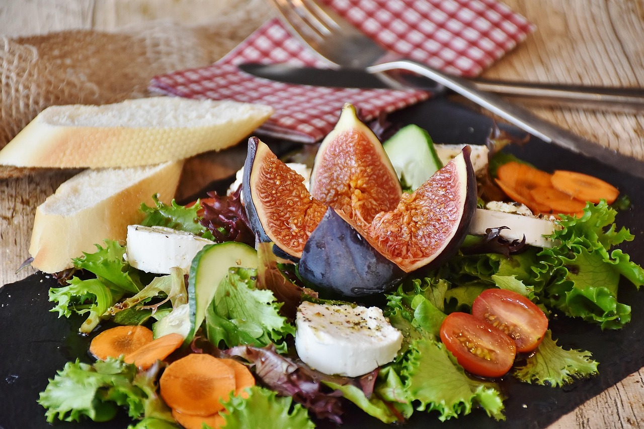 Salad, figs, cheese — illustrating Semaglutide Weight Loss by Month: What the Trial Data Actually Shows