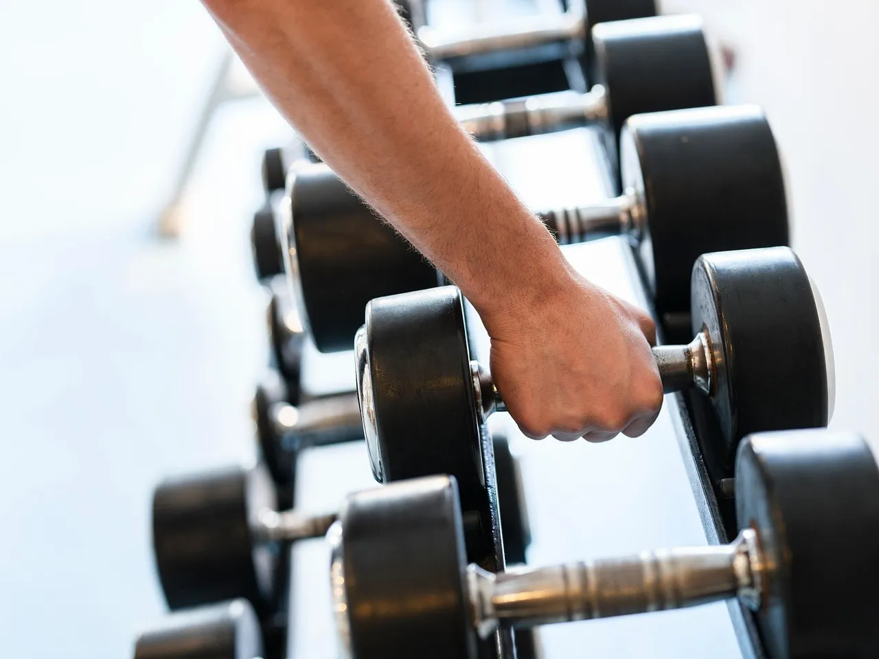 Weights, dumbbells, strength — illustrating Strength Training for Longevity