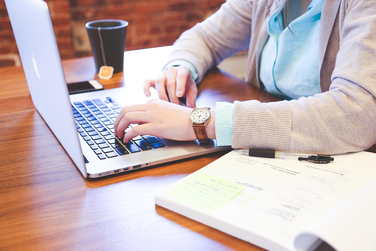 Student, typing, keyboard — illustrating The Research-Peptide Directory: Every Peptide, Organized